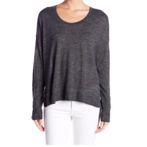 Madewell Heather Ebony Southstar WoolBlend Pullover Sweater Size Small